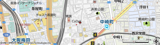 大阪府大阪市北区中崎西周辺の地図