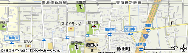 竜谷寺周辺の地図