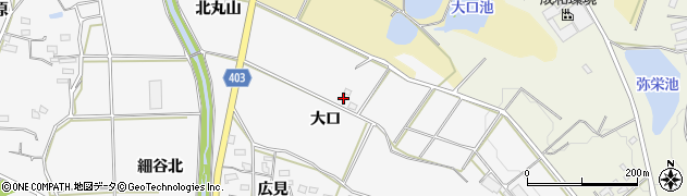 愛知県豊橋市細谷町大口15周辺の地図
