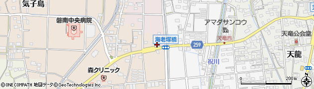 静岡県磐田市笹原島215周辺の地図