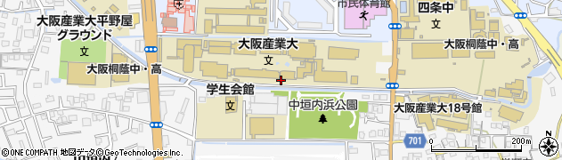 鍋田川周辺の地図