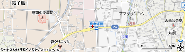 静岡県磐田市笹原島216周辺の地図