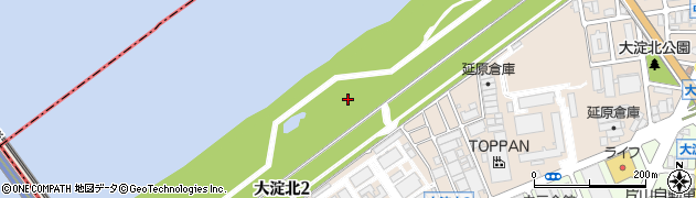 大阪府大阪市北区大淀北周辺の地図