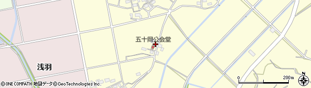 静岡県袋井市岡崎6200周辺の地図