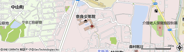 奈良少年院周辺の地図