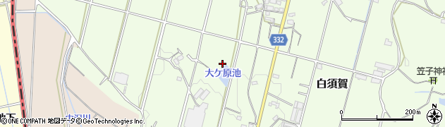 静岡県湖西市白須賀周辺の地図