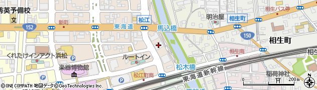 全労済マイカー共済　浜松損調サービスオフィス周辺の地図