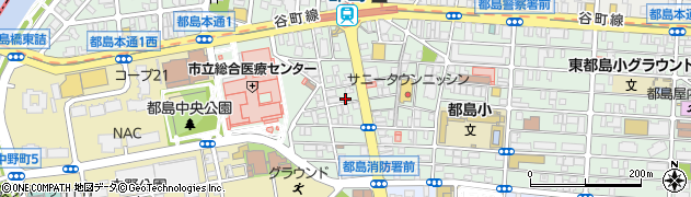 セブンイレブン大阪都島本通２丁目店周辺の地図