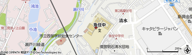 兵庫県明石市魚住町清水358周辺の地図