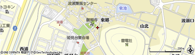 愛知県田原市波瀬町東郷10周辺の地図