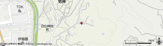 静岡県牧之原市男神398周辺の地図