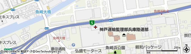 神戸市バス　魚崎営業所周辺の地図