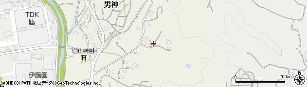 静岡県牧之原市男神858周辺の地図