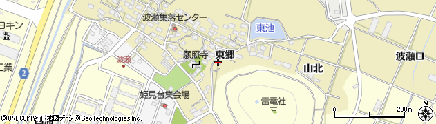 愛知県田原市波瀬町東郷19周辺の地図