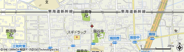 静岡県浜松市中央区飯田町周辺の地図