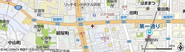 静岡県浜松市中央区神明町周辺の地図