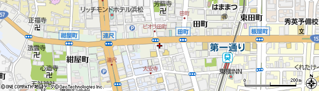 遠州浜松郷土料理 個室居酒屋 黒フネ周辺の地図