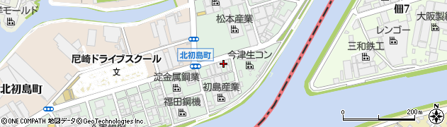 兵庫県尼崎市東初島町23周辺の地図