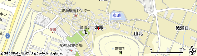 愛知県田原市波瀬町東郷周辺の地図