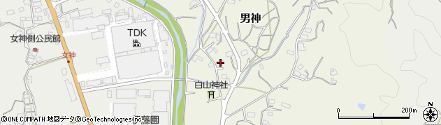 静岡県牧之原市男神478周辺の地図
