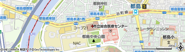 大阪市こころの健康センター周辺の地図