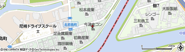 兵庫県尼崎市東初島町3周辺の地図