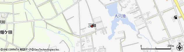 愛知県豊橋市天伯町（三和）周辺の地図