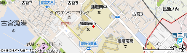 兵庫県播磨町（加古郡）古宮（五反田）周辺の地図