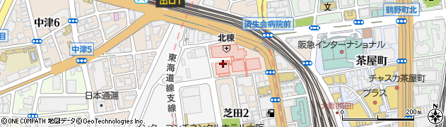 大阪済生会中津看護専門学校周辺の地図