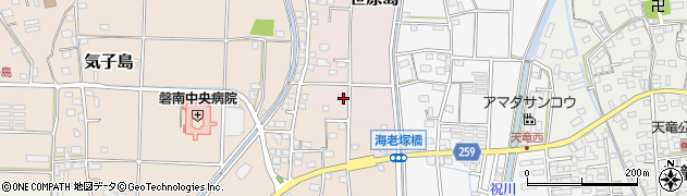 静岡県磐田市笹原島201周辺の地図