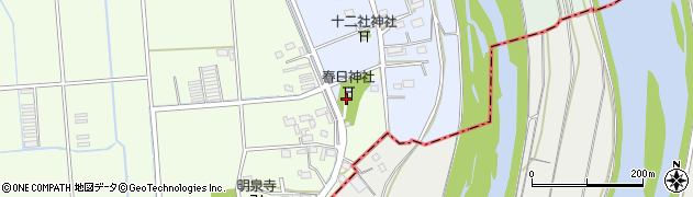 静岡県磐田市新出304周辺の地図