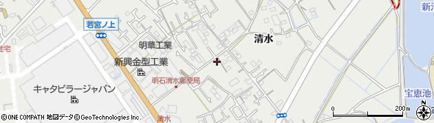 兵庫県明石市魚住町清水932周辺の地図