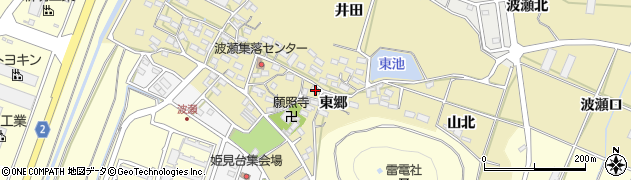 愛知県田原市波瀬町東郷67周辺の地図