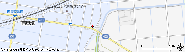 静岡県磐田市西貝塚39周辺の地図