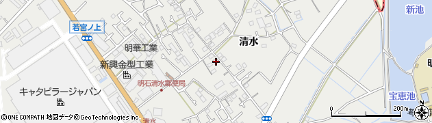兵庫県明石市魚住町清水933周辺の地図
