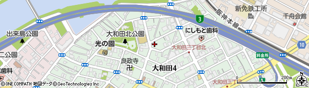 大阪マスジット周辺の地図