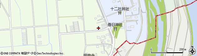 静岡県磐田市新出238周辺の地図