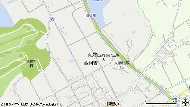 〒719-1103 岡山県総社市西阿曽の地図
