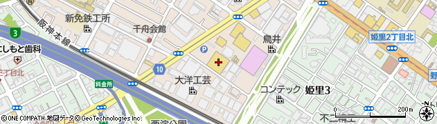 フレンドマート西淀川千舟店周辺の地図