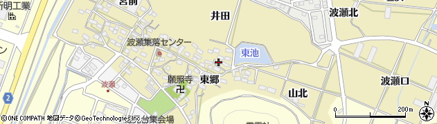 愛知県田原市波瀬町東郷51周辺の地図