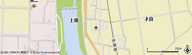 三重県伊賀市才良122周辺の地図