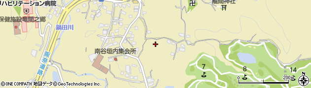 大阪府大東市龍間637周辺の地図