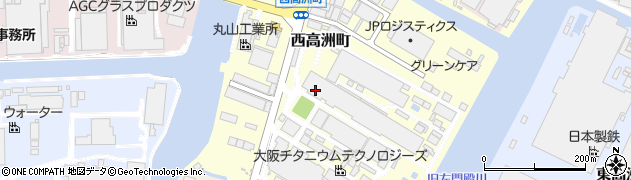 兵庫県尼崎市西高洲町周辺の地図