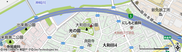 大和田北公園周辺の地図