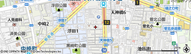 大阪府大阪市北区浪花町12周辺の地図