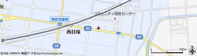 静岡県磐田市西貝塚231周辺の地図