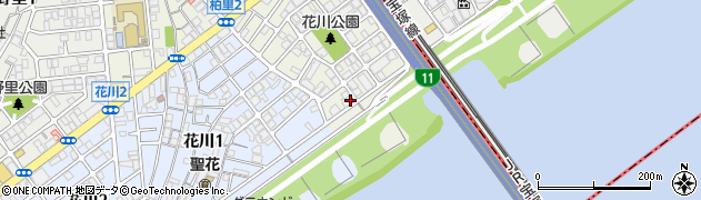 タイムスペース淀川第１駐車場周辺の地図
