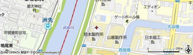 株式会社岡福商店　武庫川工場周辺の地図