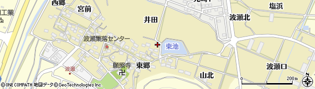 愛知県田原市波瀬町東郷49周辺の地図
