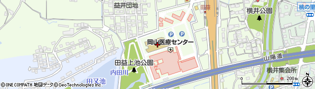 岡山県岡山市北区田益1711周辺の地図